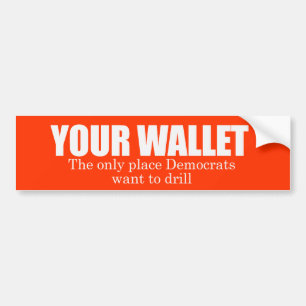 Pegatina Para Coche Su cartera Bumpersticker