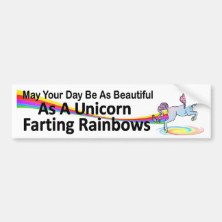 Pegatina Para Coche su día tan hermoso como los arco iris el farting