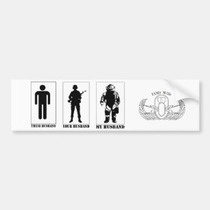 Pegatina Para Coche Su marido… su marido… mi parachoque s del mari