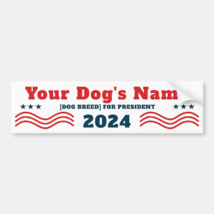 Pegatina Para Coche Su perro para el presidente 2024 es gracioso