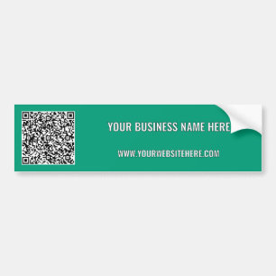 Pegatina Para Coche Su Personalizado de código QR Text Business Bumper