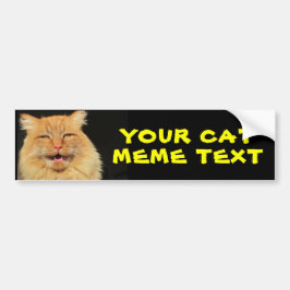 Pegatina Para Coche Su texto de Meme del gato