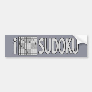 Pegatina Para Coche SuDOKU bumpersticker