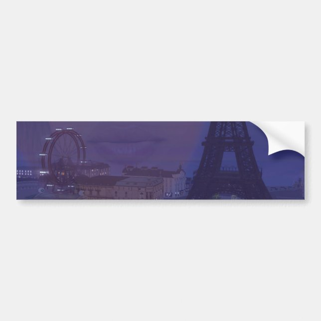 Pegatina Para Coche Sueños de París (Frente)