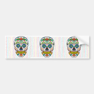 Pegatina Para Coche Sugar Skull
