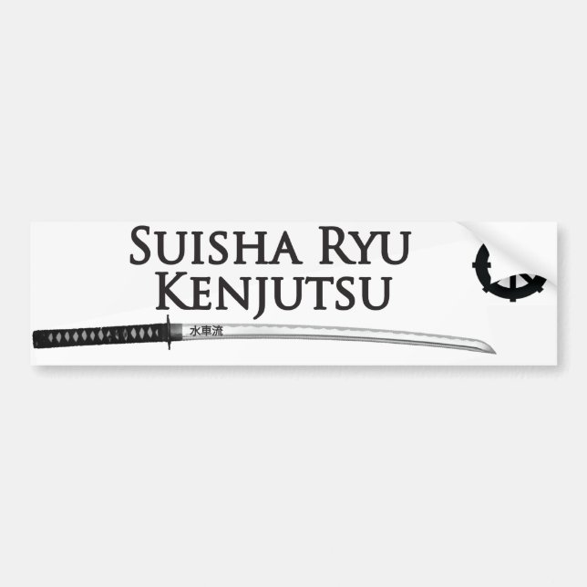 Pegatina Para Coche Suisha Ryu Kenjutsu (Frente)
