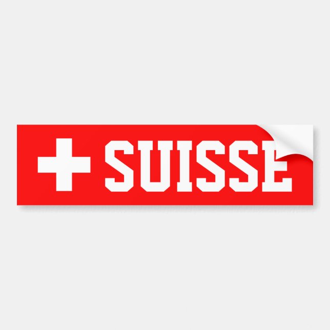 Pegatina Para Coche Suisse (Frente)