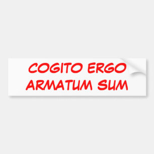 PEGATINA PARA COCHE SUMA DE COGITO ERGOARMATUM