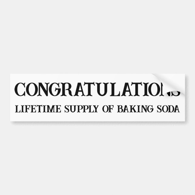 Pegatina Para Coche Suministro durante toda la vida de un adhesivo de  (Frente)