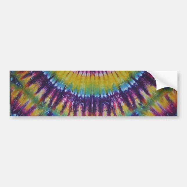Pegatina Para Coche Sun Burst Tie Dye (Frente)