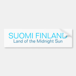 Pegatina Para Coche SUOMI FINLANDIA, tierra del Sti del parachoque de