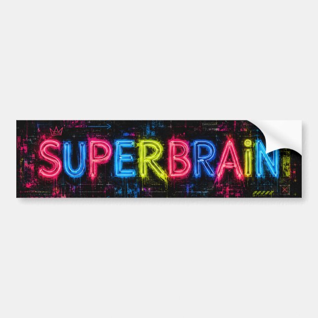 Pegatina Para Coche Superbrain AI (Frente)