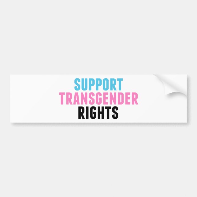 Pegatina Para Coche Support Transgender Rights (Frente)