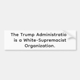 Pegatina Para Coche SupremacistaBlanco Trump Hankamer Artjunkhaus Paz