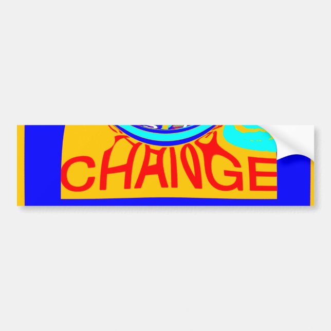 Pegatina Para Coche Surco psicodélico: energía abstracta de arte pop (Frente)
