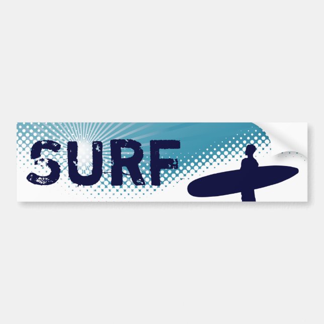 Pegatina Para Coche surf de sol (Frente)