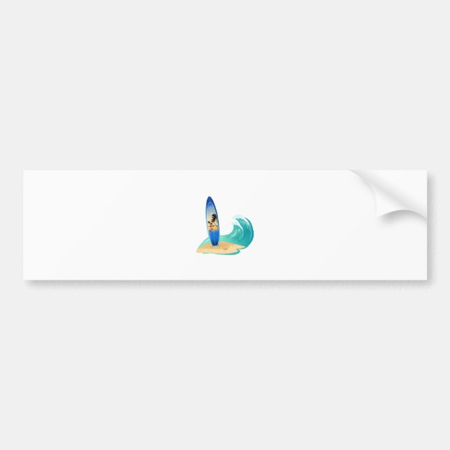 Pegatina Para Coche Surfing (Frente)