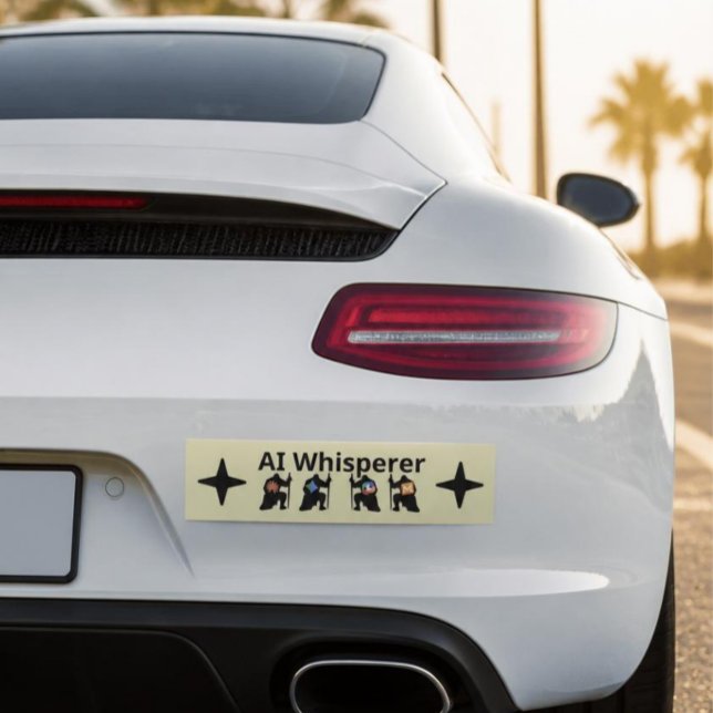 Pegatina Para Coche Susurrador de IA (Subido por el creador)