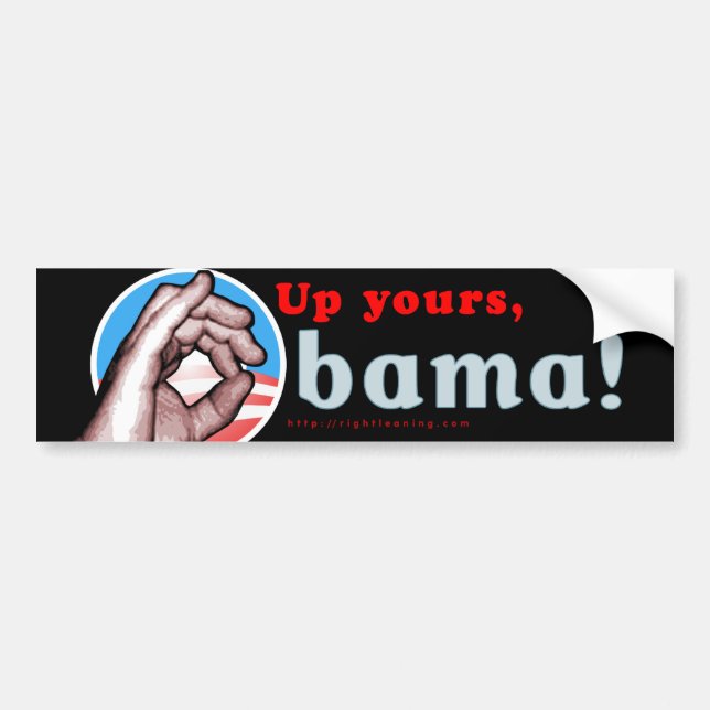 Pegatina Para Coche Suyo, Obama. (Frente)