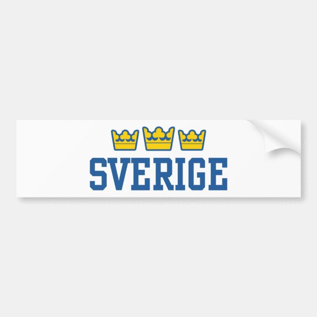 Pegatina Para Coche Sverige (Frente)