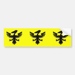 Pegatina Para Coche Syldavia, bandera de República Democrática del