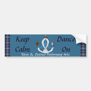 Pegatina Para Coche T&D "guardan danza tranquila en" Bumpersticker
