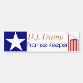 Pegatina Para Coche T es para Trump Promise Keeper Bumper Sticker