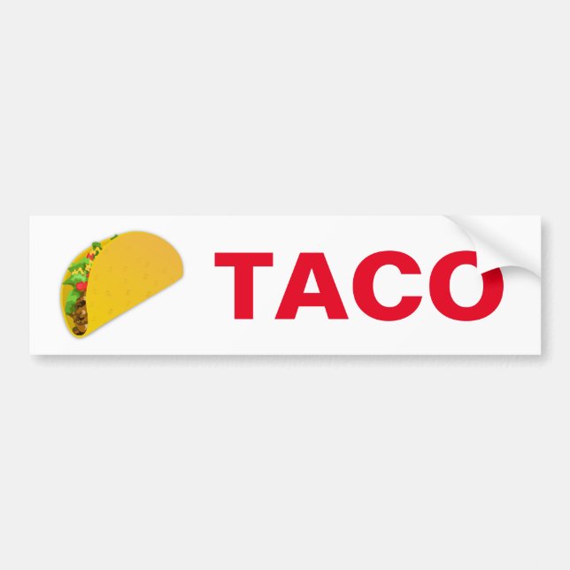 PEGATINA PARA COCHE TACO (Frente)