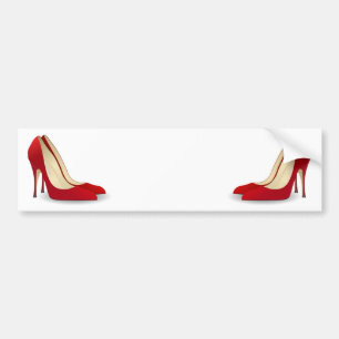 Pegatina Para Coche tacones altos rojos