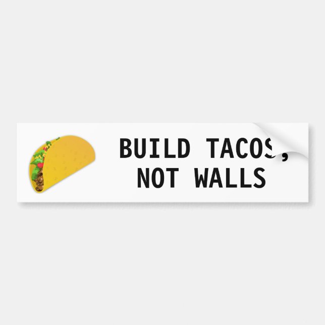 Pegatina Para Coche Tacos de la estructura, no paredes (Frente)