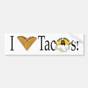 Pegatina Para Coche Tacos I (del corazón)