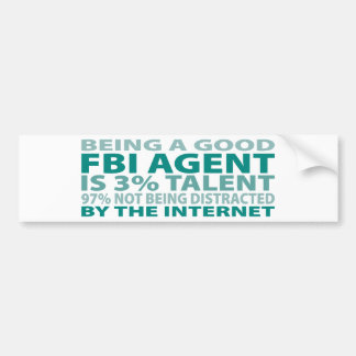 Pegatina Para Coche Talento del agente del FBI el 3%