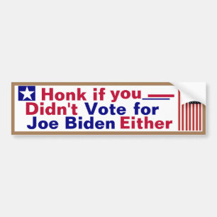 Pegatina Para Coche Tampoco votó por Joe Biden