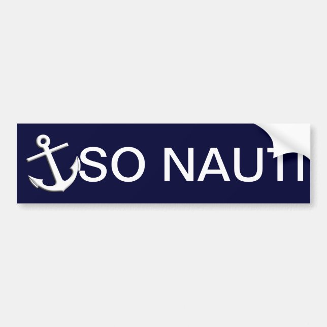 Pegatina Para Coche Tan Nauti - canotaje divertido (Frente)