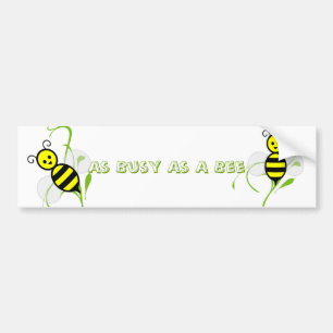 Pegatina Para Coche Tan ocupado como una abeja