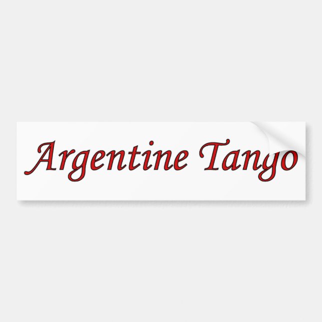 PEGATINA PARA COCHE TANGO (Frente)