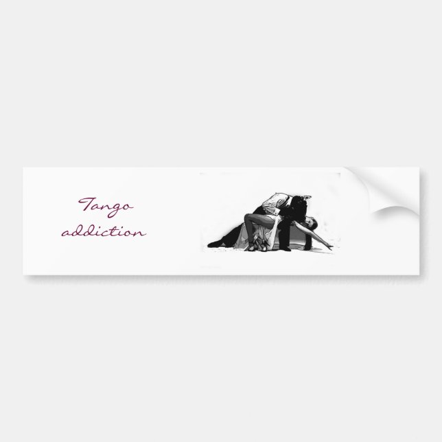 PEGATINA PARA COCHE TANGO ADDICTION (Frente)