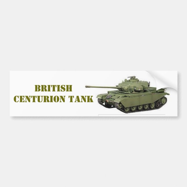 PEGATINA PARA COCHE TANQUE CENTURIÓN BRITÁNICO (Frente)