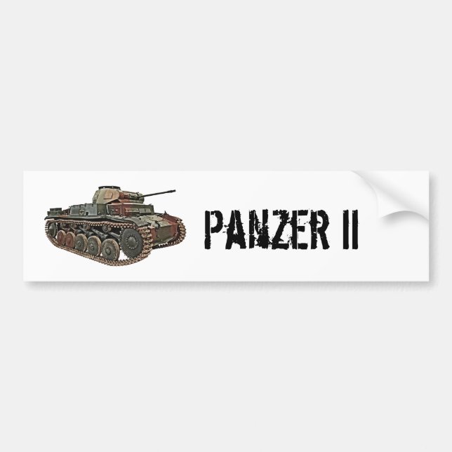 Pegatina Para Coche Tanque Panzer II (Frente)