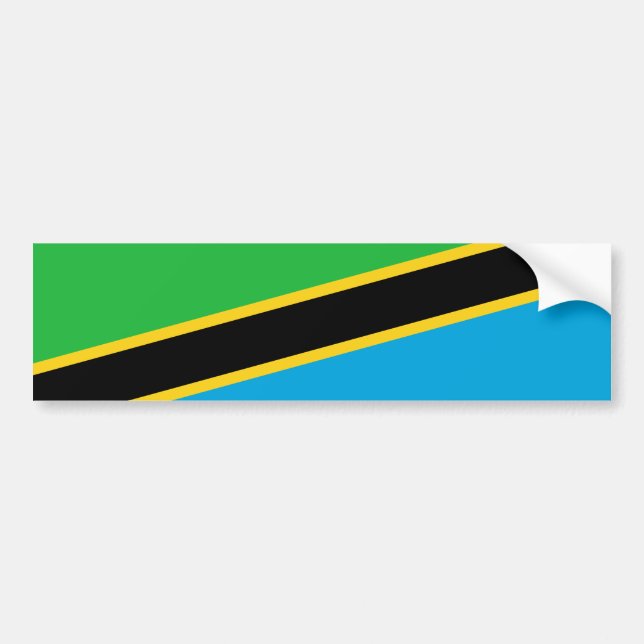 Pegatina Para Coche Tanzania (Frente)