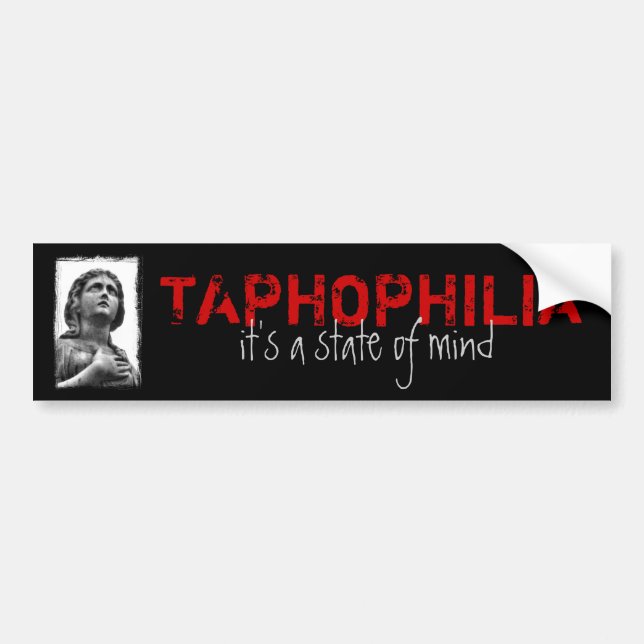 Pegatina Para Coche Taphophilia (Frente)