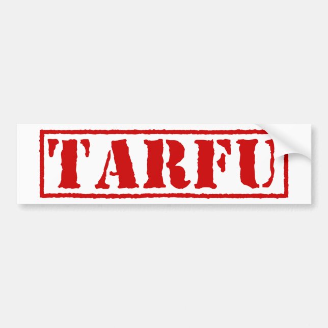 PEGATINA PARA COCHE TARFU (Frente)