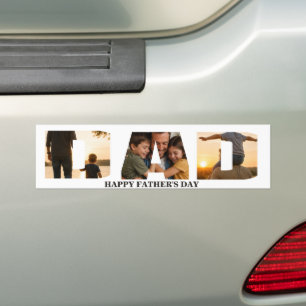 Pegatina Para Coche Tarjeta de Colaje de Fotos Personalizadas para el 