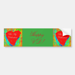 Pegatina Para Coche tarjeta del día de San Valentín feliz del vd