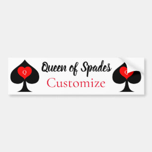 Pegatina Para Coche Tarjeta Tarot Thunder_Cove Reina de espadas