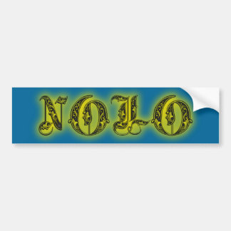 Pegatina Para Coche Tarjetas del tatuaje de NOLO que brillan