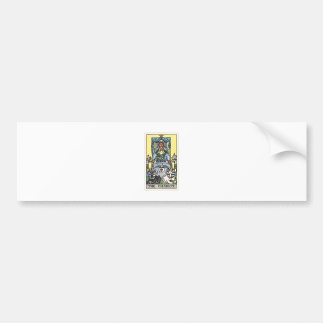 Pegatina Para Coche Tarot los coches The Chariot (Frente)
