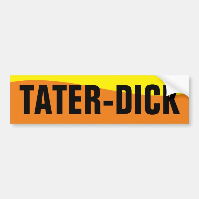 PEGATINA PARA COCHE TATER DICK (Frente)