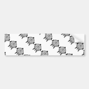 Pegatina Para Coche Tatuaje del Escudo de tortugas tribales