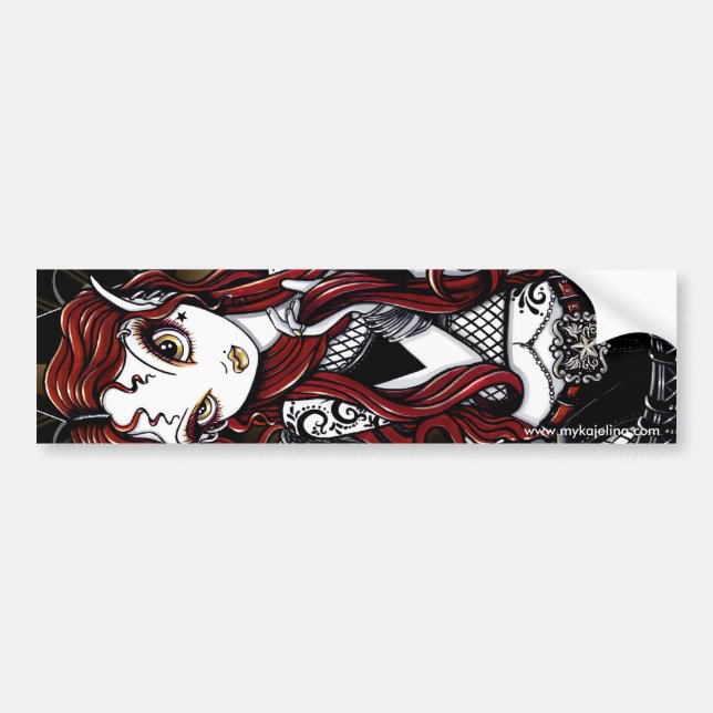 Pegatina Para Coche Tatuaje pelirrojo Fae de Stevie (Frente)